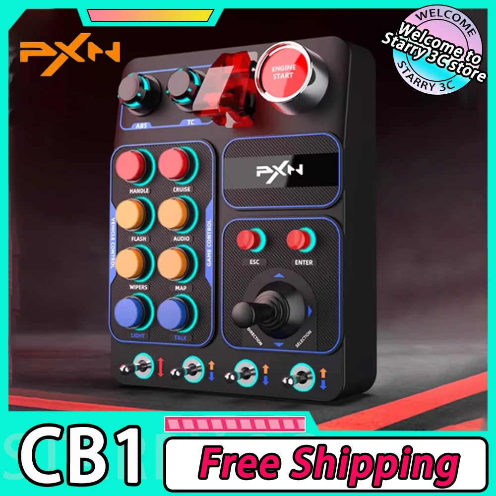 PXN CB1 Racing Simulator Central Control Box Multifunctional Key Control Box EURO Truck Simulator Racing Game Custom Accessories