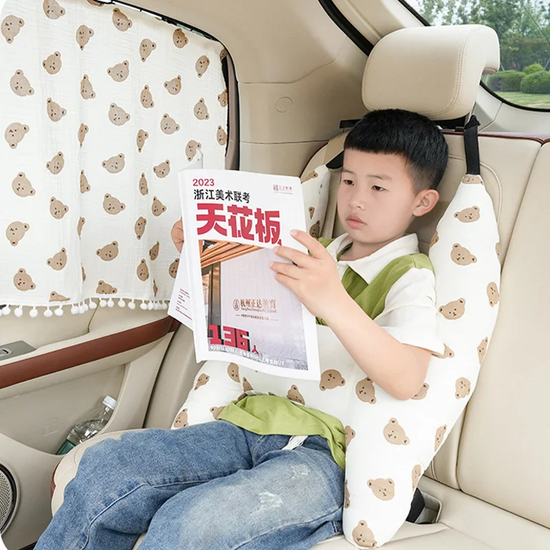 Cute Animal Pattern Kid Neck Head Support U-Shape Children Travel Pillow Cushion for Car Seat Safety Neck Pillow for Kids