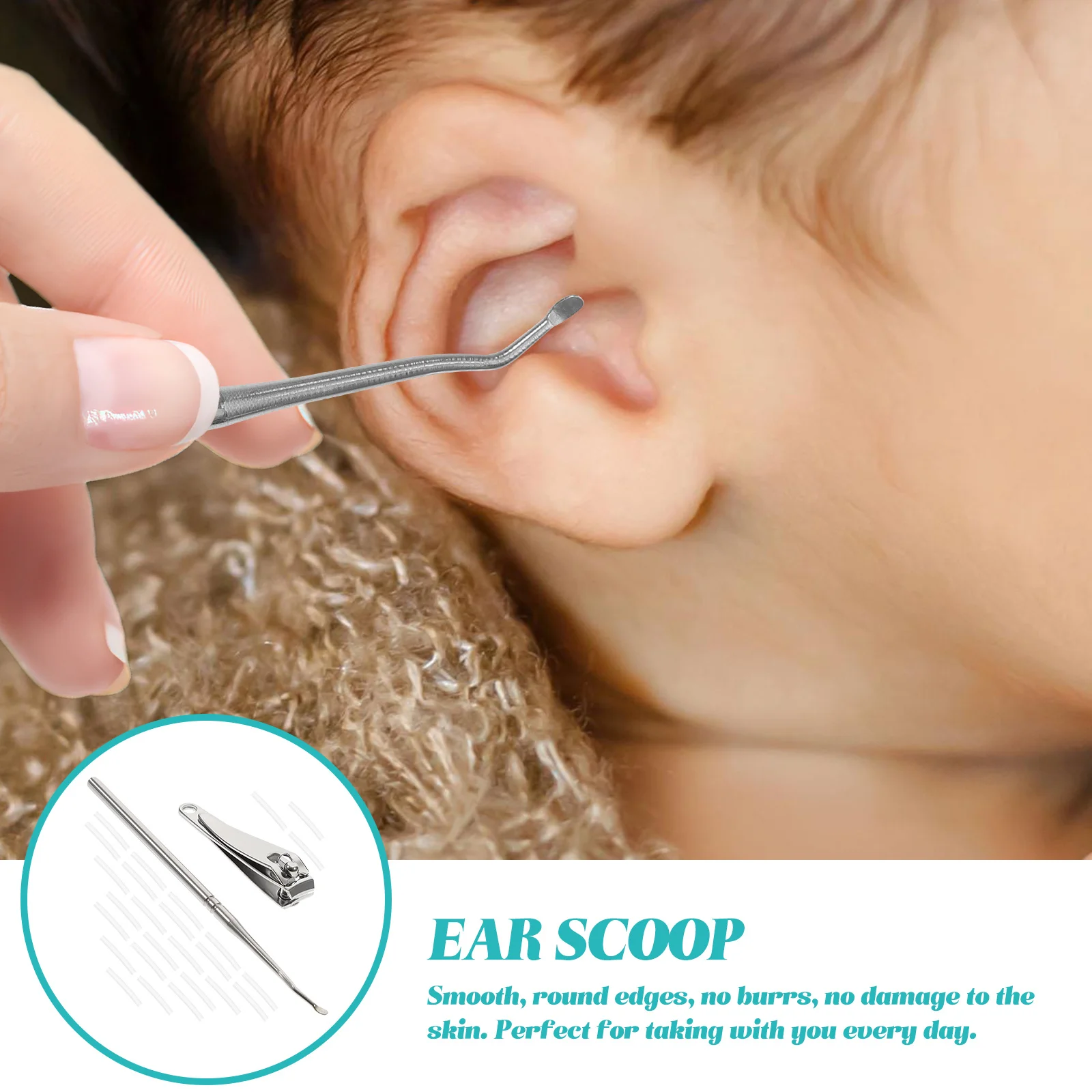 

1Set Manicure Pedicure Tools High-Quality Ingrown Toenail Corrector Strip for Healthy Nail Cleaning and Maintenance