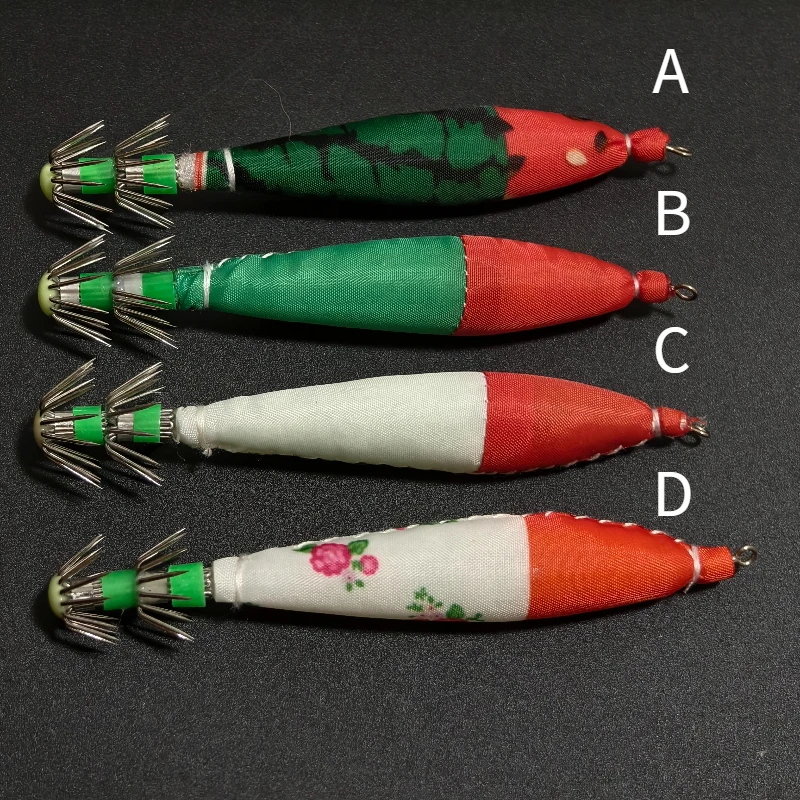 5 قطعة الصيد إغراء مضيئة الذيل البلاستيك خطاف صيد على شكل سمكة هوك المياه المالحة الطعم الصيد إغراء معالجة ل الأخطبوط الحبار الصيد