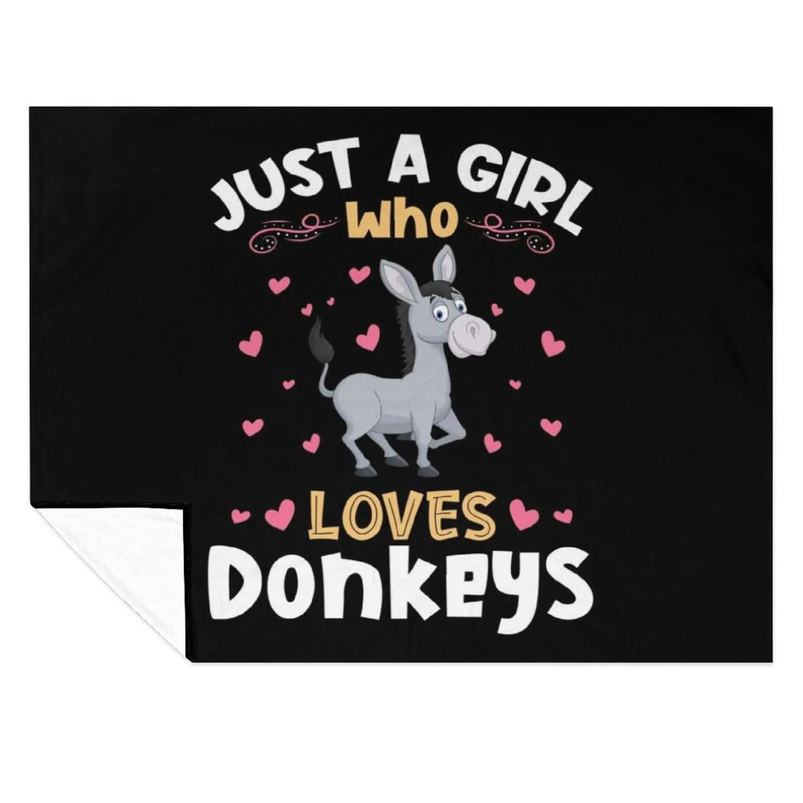 

Just a Girl who Loves Donkeys Gift Throw Blanket anime Beautifuls halloween Blankets