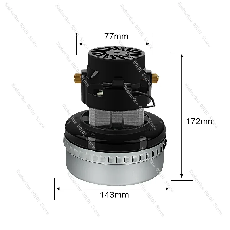 220V 1500W 143Mm Industrial Cleaner Motor For AMETEK 119656-00 FF10 Rowenta Vacuum Suction Motors