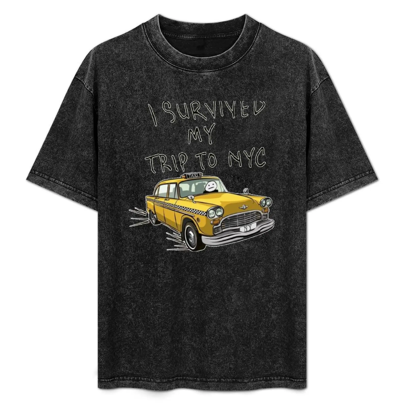 

I survived my trip to NYC T-Shirt Retro Graphic Print T-Shirt