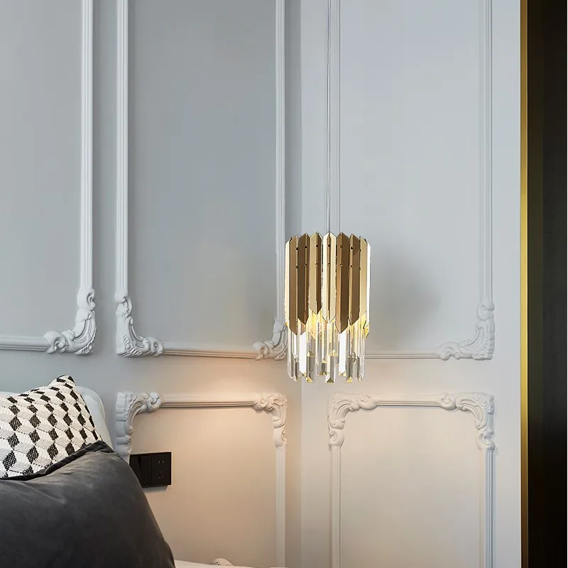 Plafonnier LED suspendu en cristal K9, design moderne, éclairage d'intérieur, luminaire décoratif de plafond, idéal pour un salon, une salle à manger, une chambre à coucher, un couloir ou un bar, E14