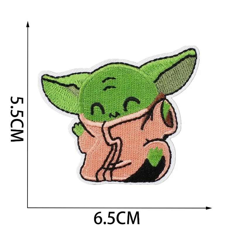 Star Wars Baby Yoda Cartoon Patch Embroidery Magic Patch Iron on Patches for Clothing Thermoadhesive Jacket Ironing Sew Stickers