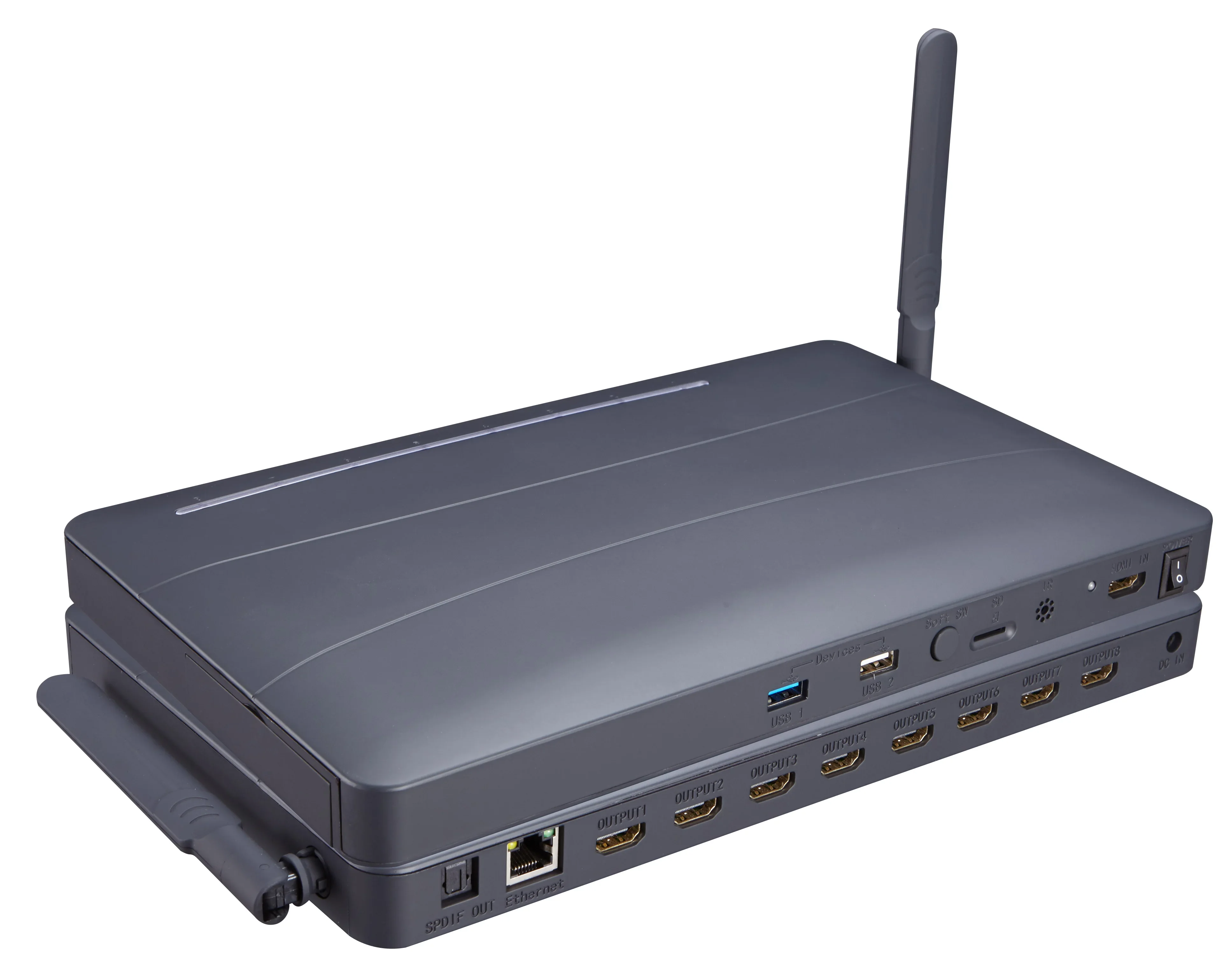 

4K 1080p support android full HD 3D media player memory HDD 8 ways HDMI media player
