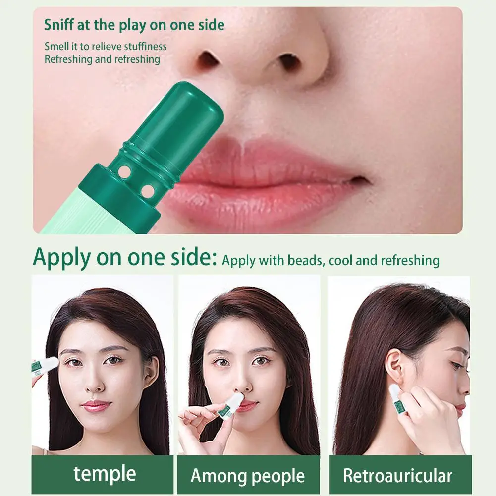 1 ชิ้น Nasal Inhaler น้ํามันหอมระเหย Nasal Inhaler Energy Stick Boost Focus ปรับปรุงการหายใจจมูกความแออัดบรรเทาแบบพกพา Cooling