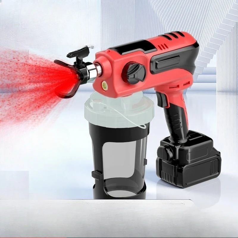 Convenient electric spray gun lithium battery high pressure airless spray gun paint