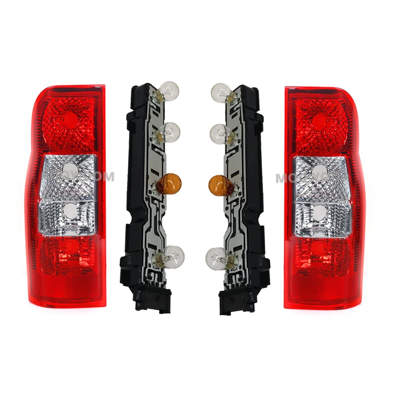 Car Rear Bumper Reflector Rear Tail Lamp Brake Light+Circuit Board For Ford Transit MK7 2006-2014 6C11-13405-AD 6C11-13404-AD