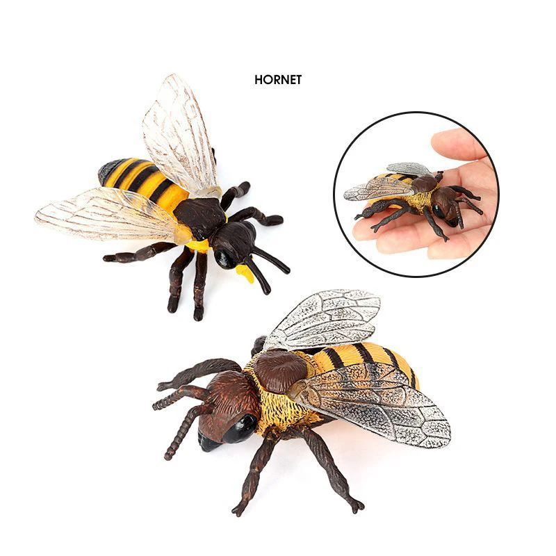 

Children's Cognitive Simulation Insect Animal Model Bees Killer Bees Wasps Wasps Plastic Toy Scene Ornaments Educational Toys