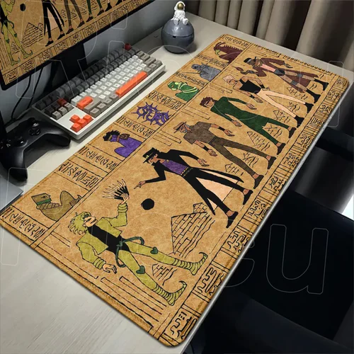 Nueva impresión HD Jojo Bizarre Adventure alfombrilla de ratón teclado de jugador alfombrilla de ratón antideslizante accesorios de juegos de Anime alfombrilla de ratón alfombrilla de escritorio