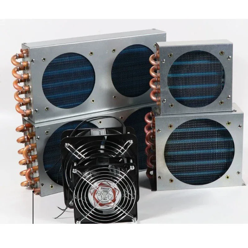 

Hydrophilic Fin Condenser Air Cooled Copper Tube Heat Exchanger for Refrigeration Systems