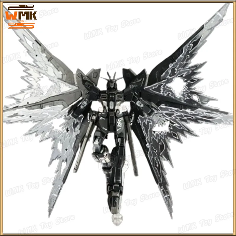 In Stock Hg 1/144 Anime Model Kit Strike Freedom Midnight Color With Wing Of Light Action Figure Collection Customized Statue