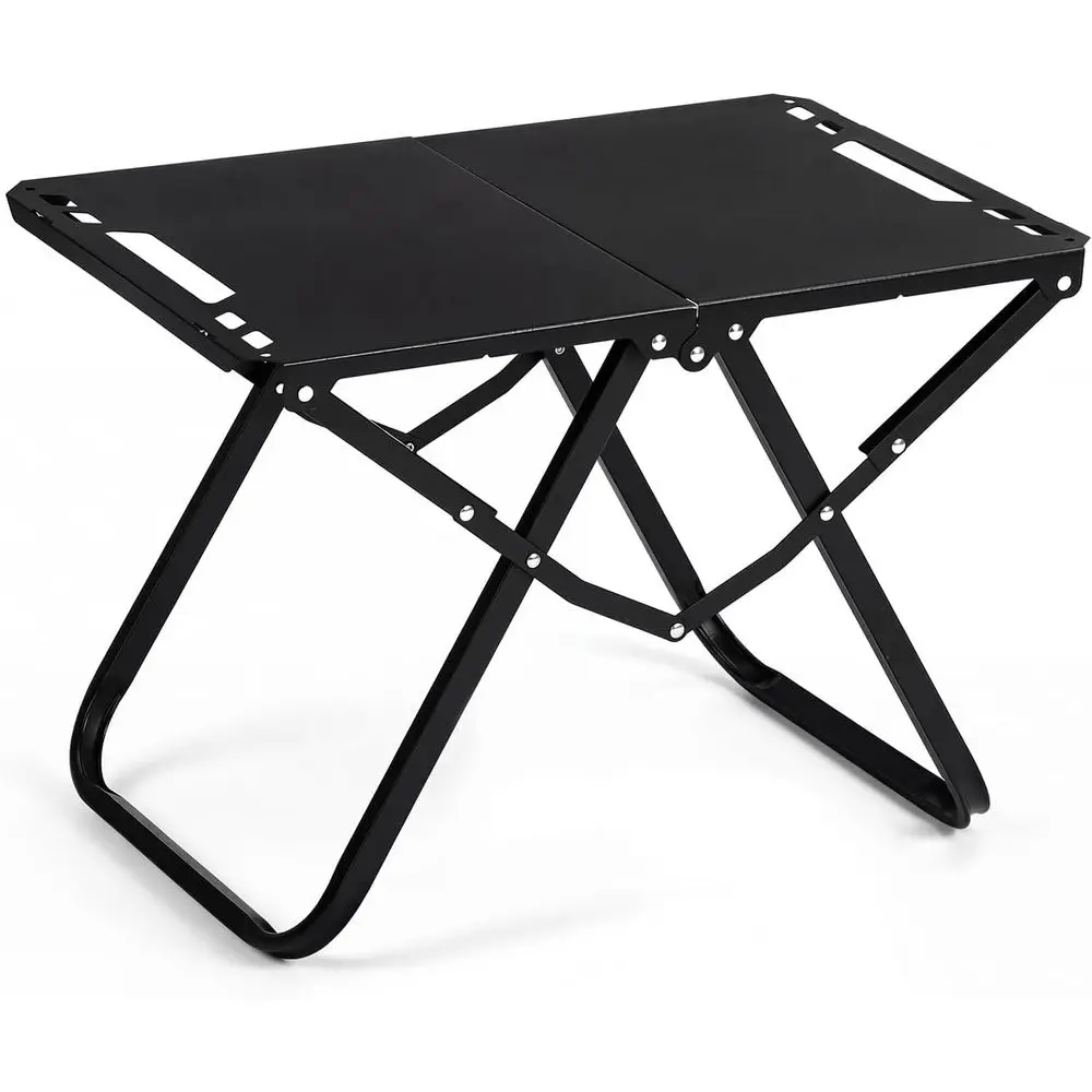 

Складной уличный столик 22,8'' x 14,2'' x 15,7'' из высокоуглеродистой стали, портативный, для кемпинга, пикника, походов и путешествий