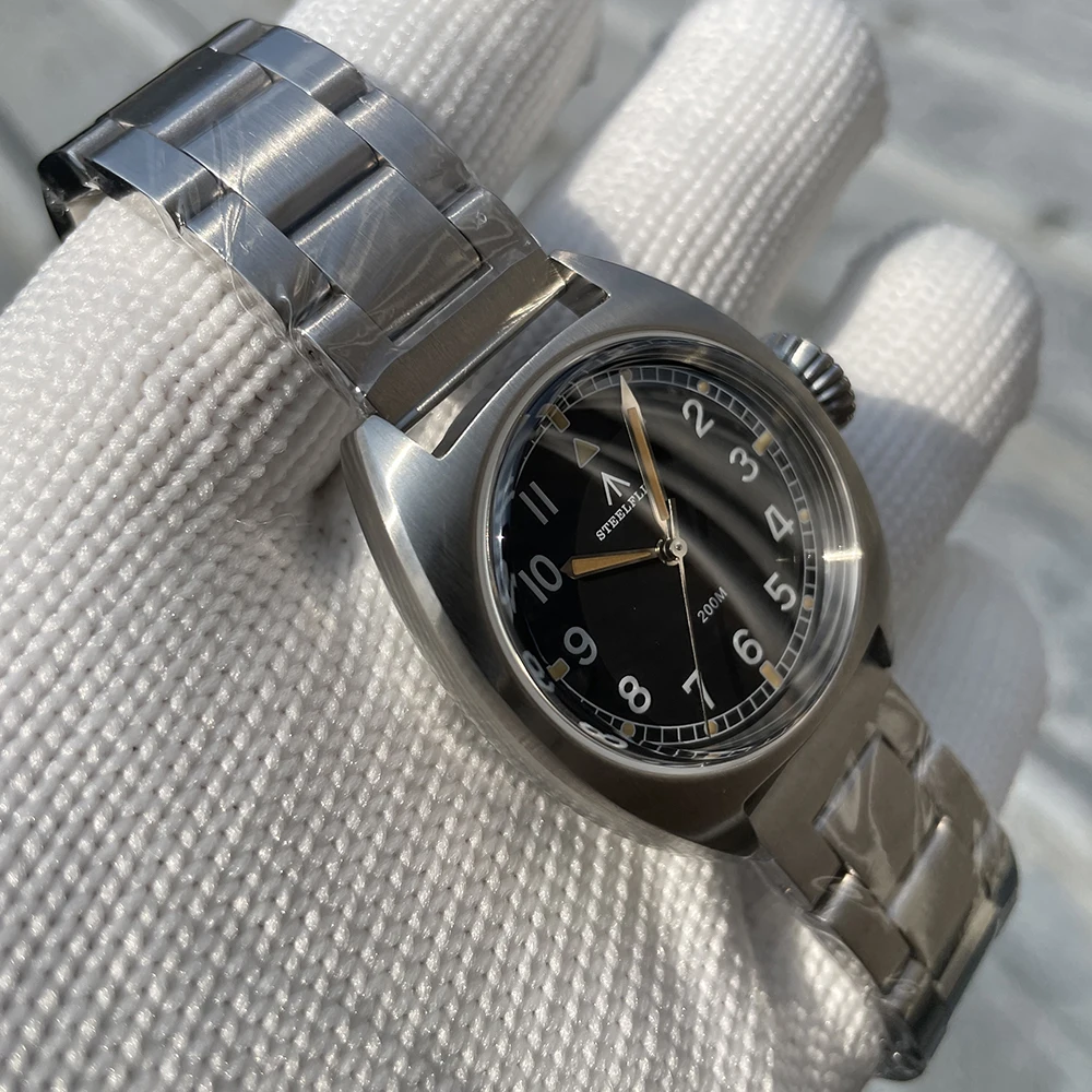 STEELFLIER الرسمية SF745 الفاخرة ساعة كوارتز صغيرة سوبر مضيئة VH31 حركة كتم 20Bar مقاوم للماء للجنسين موضة الغوص ساعة