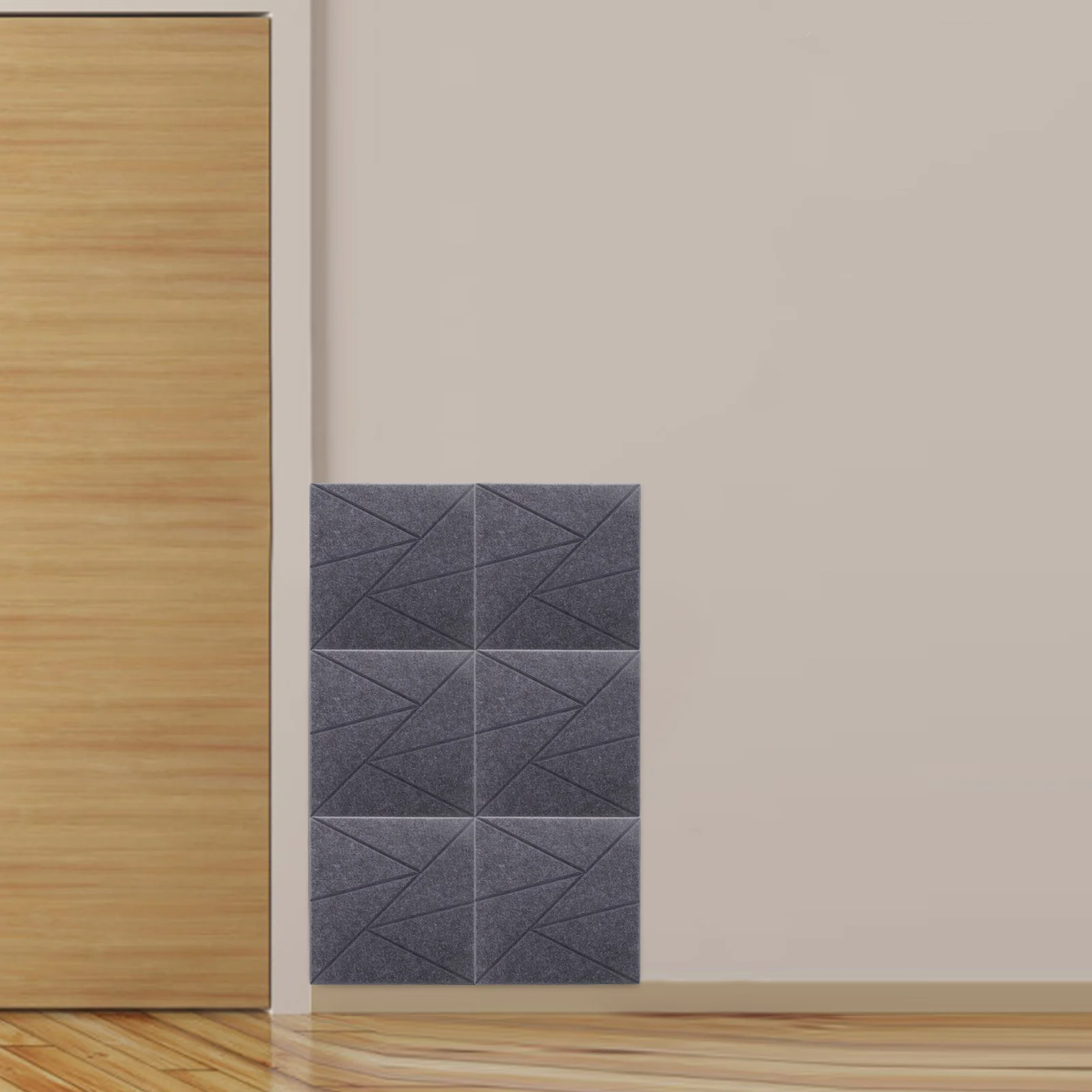 6 قطعة لوحة العزل الصوتي عالية الكفاءة الحد من الضوضاء منصات رغوة ذاتية اللصق عازل للصوت لغرفة الموسيقى غرفة الألعاب