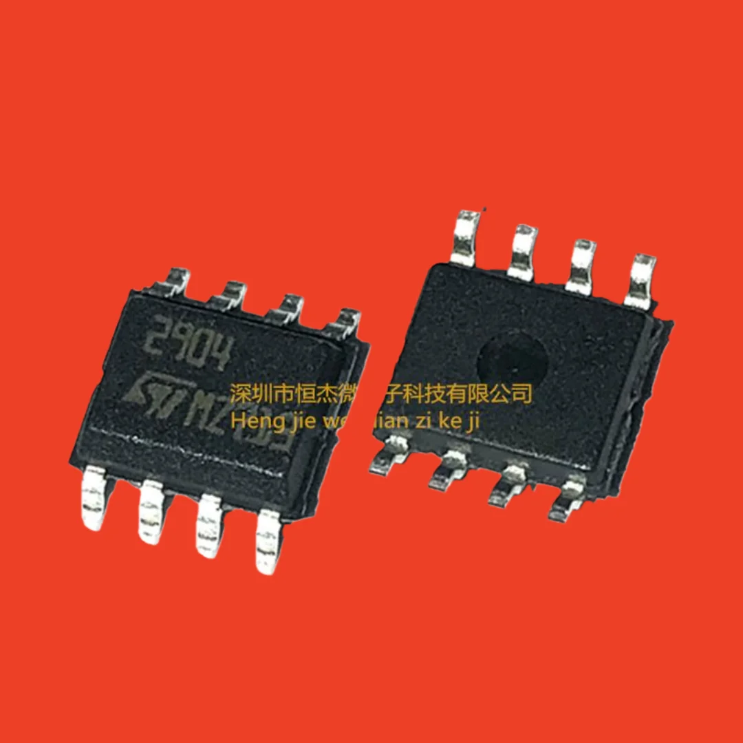 10PCS/new original LM2904DT screen printing 2904 SOP8 ST Italian low power dual voltage comparator chip
