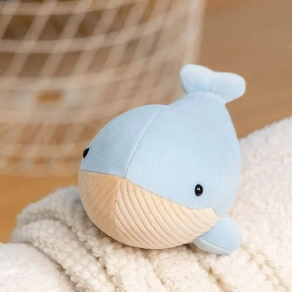 Mainan Mewah Paus Kecil Kartun Hewan Boneka Ikan Kecil Lucu Katun PP 17Cm Bantal Mewah Hewan Kawaii Hadiah Natal