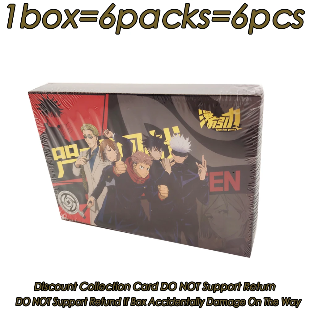 Jujutsu Kaisen‌ Hot Blooded Fantasy Anime Collection Cards Fot Adult‌ Charming Character Gojo Satoru Rare Color Paper Cards Gift