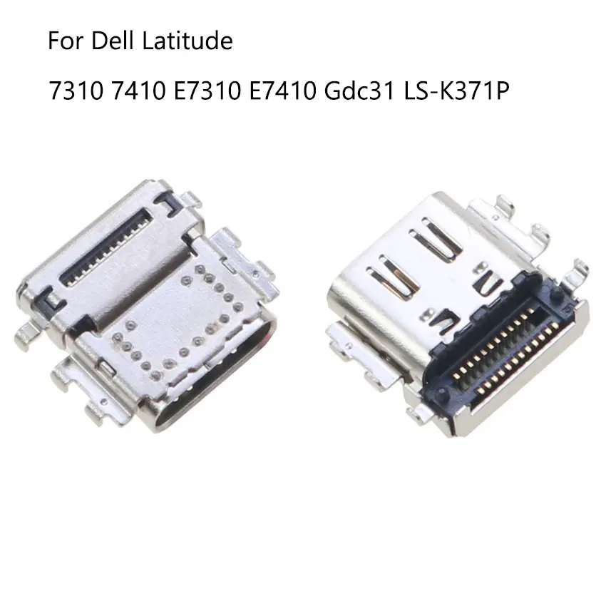 YuXi 1 Piece For DELL Latitude 7310 7410 7370 P67G 5258 5290 7390 5320 5420 7490 7590 USB Type C Charging Port Connector Socket