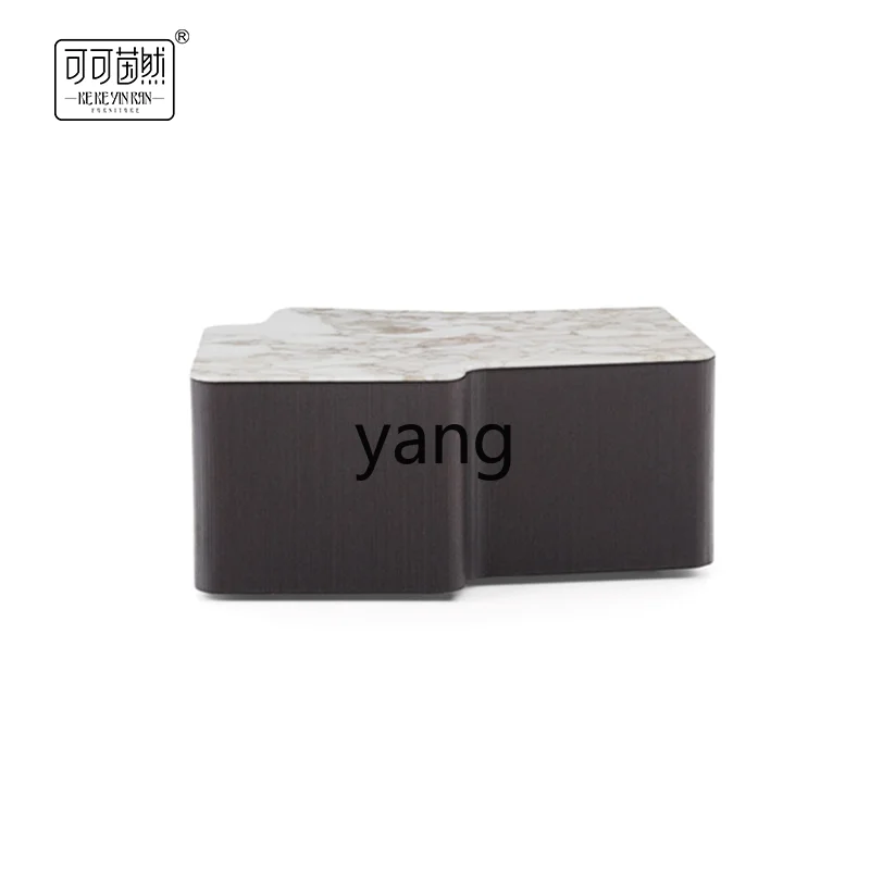 CX Minimalist Living Room Sofa Irregular Marble Tea Table Model Room Sales Department Coffee Table