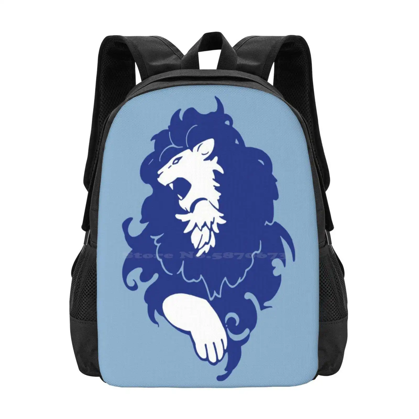 Fire Emblem ? : Three Houses - Blue Lions Emblem [ Colored ] Hot Sale Backpack Fashion Bags Fire Emblem Three Houses Three Hopes