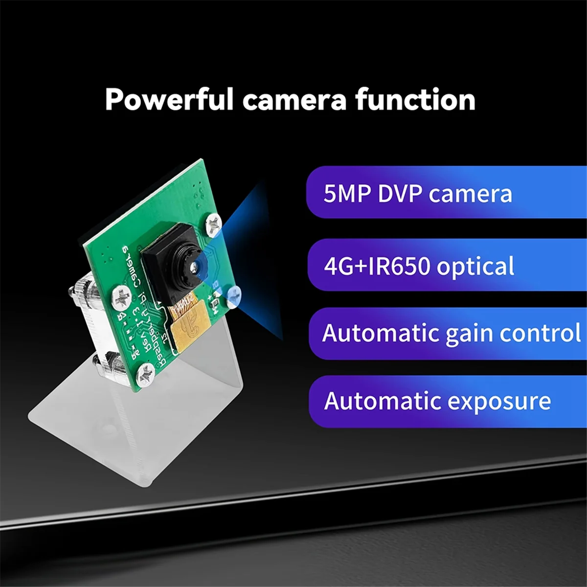 ABXHA HR01 WiFi HaLow Module Pi-CamLow for Raspberry Pi HAT 5MP Camera 2KM Range 32.5Mbps Mesh Networking