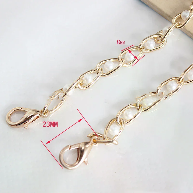 40-120 سنتيمتر المرأة تقليد اللؤلؤ حقيبة سلسلة طويلة Crossbody حقيبة كتف حزام حقيبة يد الإناث استبدال مقبض حزام أجزاء