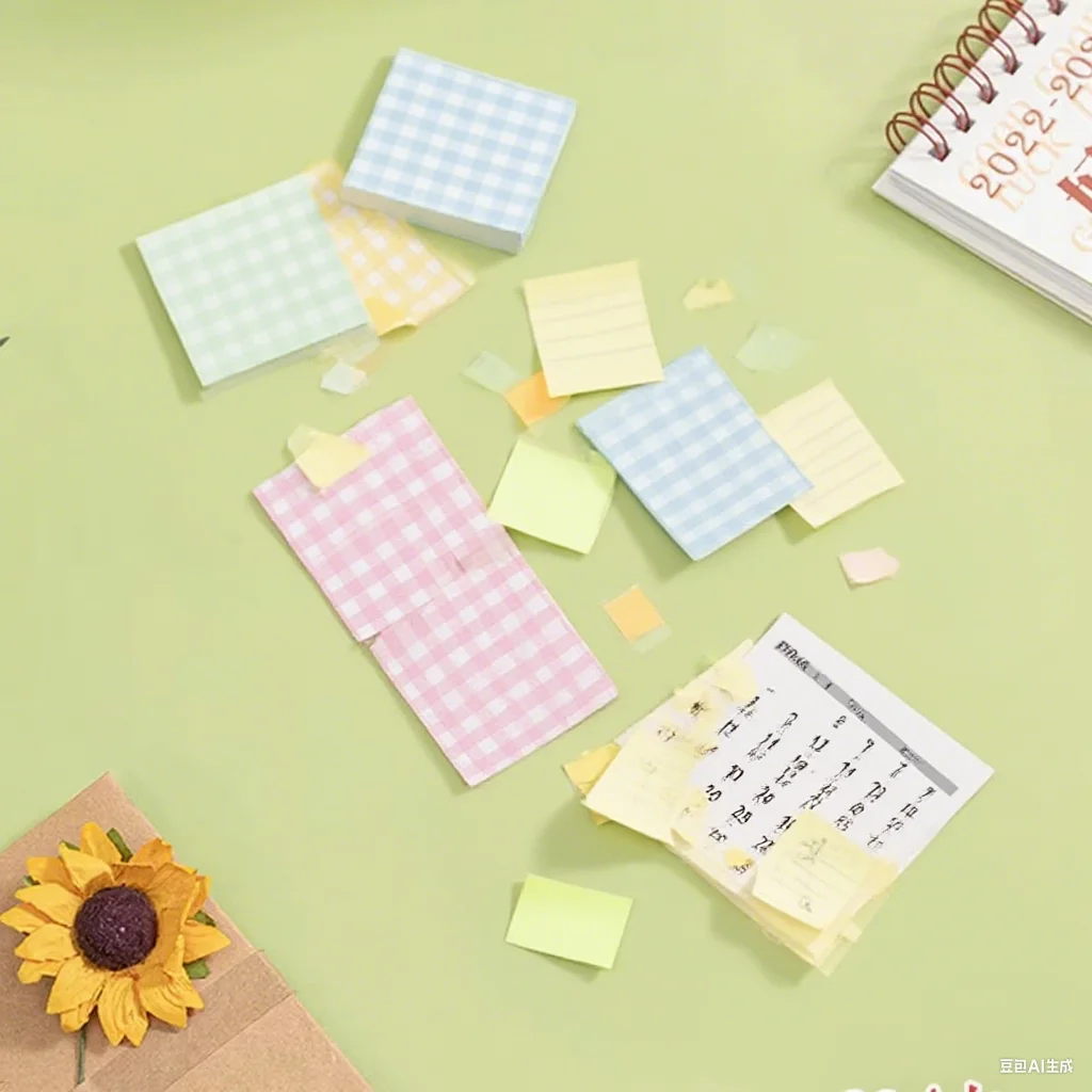 

60sheets Convenience Stickers Ins Style Yellow Square High-quality Students Can Remember Homework Messages Notes N Times