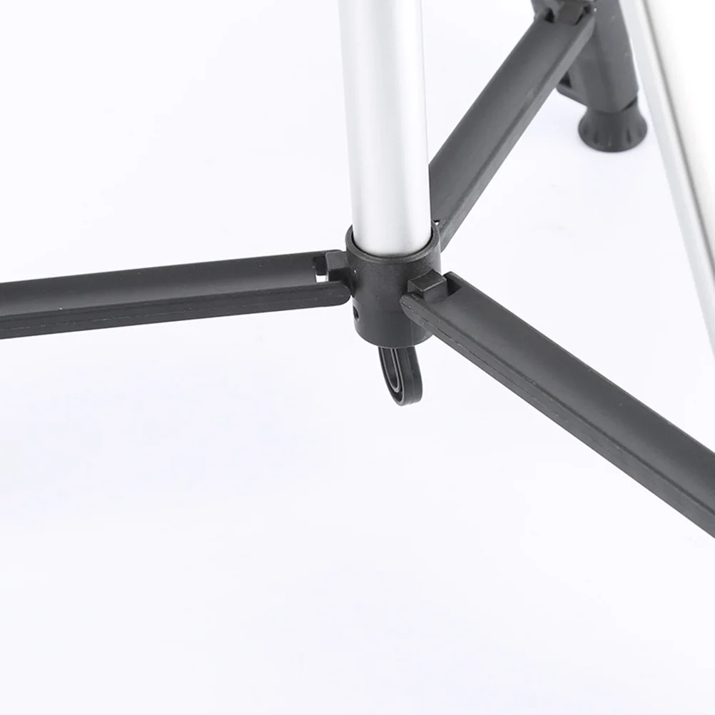 

Telescopic Tripod Stand For Outdoor Use Non-Slip Feet 1/4 Inch Screw Port Camera Phone Holder Live Streaming Selfie Silver