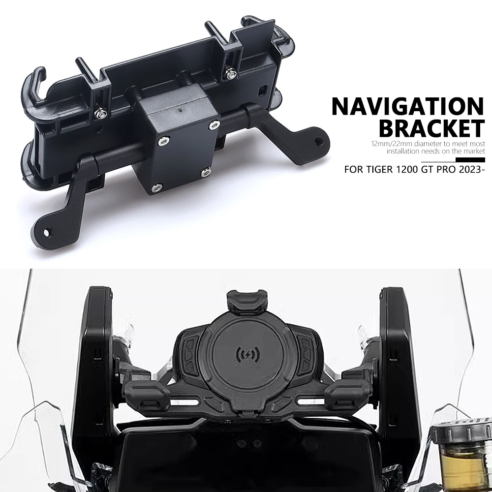 جديد نظام تحديد المواقع والملاحة لوحة قوس الزجاج الأمامي حامل حامل هاتف المحمول ل النمر 1200 النمر 1200 النمر 1200 TIGER1200 GT PRO 2023-
