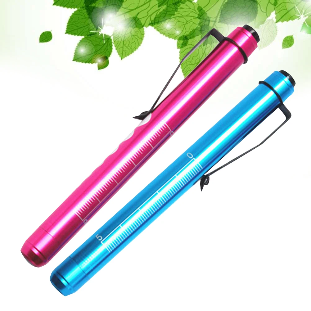 

2PCS Medical Pen Light LED Pen Lamp Pupil Checking Light Oral Inspection Light Portable Mini Lamp without