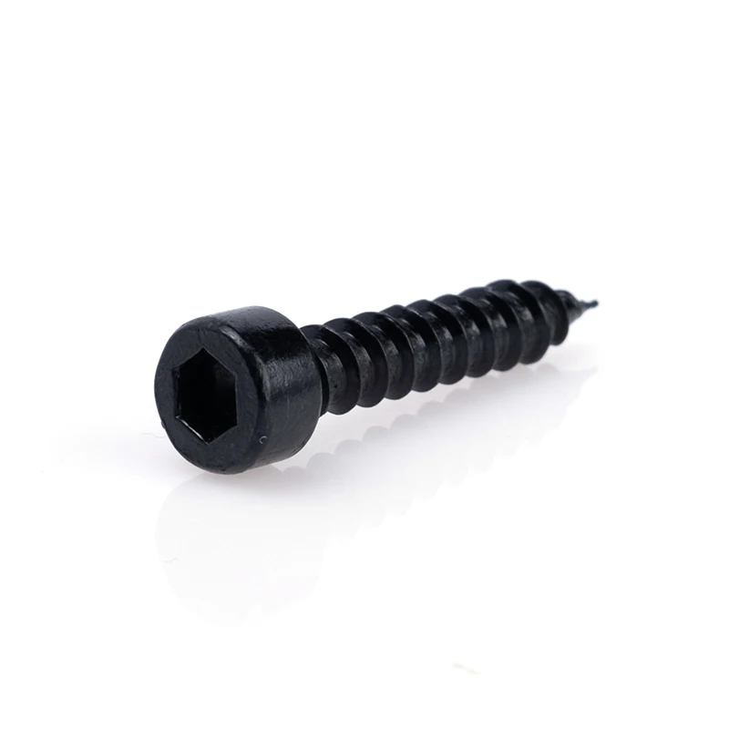 10/ 20/ 50pcs Black Carbon Steel Hexagon Socket Cap Head Self Tapping Model Screws M1.7 M2 M2.2 M2.3 M2.5 M2.6 M3 M3.5 M4 M5