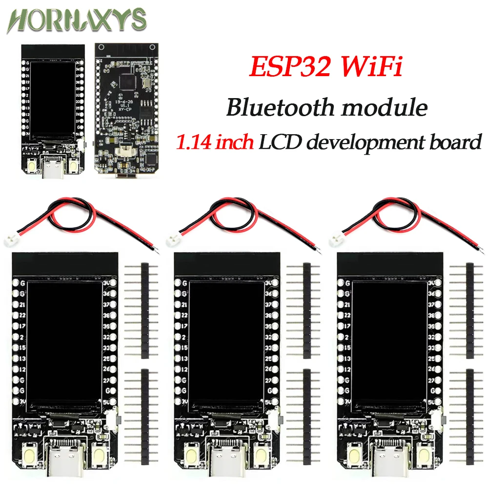 

T-Display ESP32 WiFi And Bluetooth-Compatible Module Development Board 1.14 Inch LCD Control