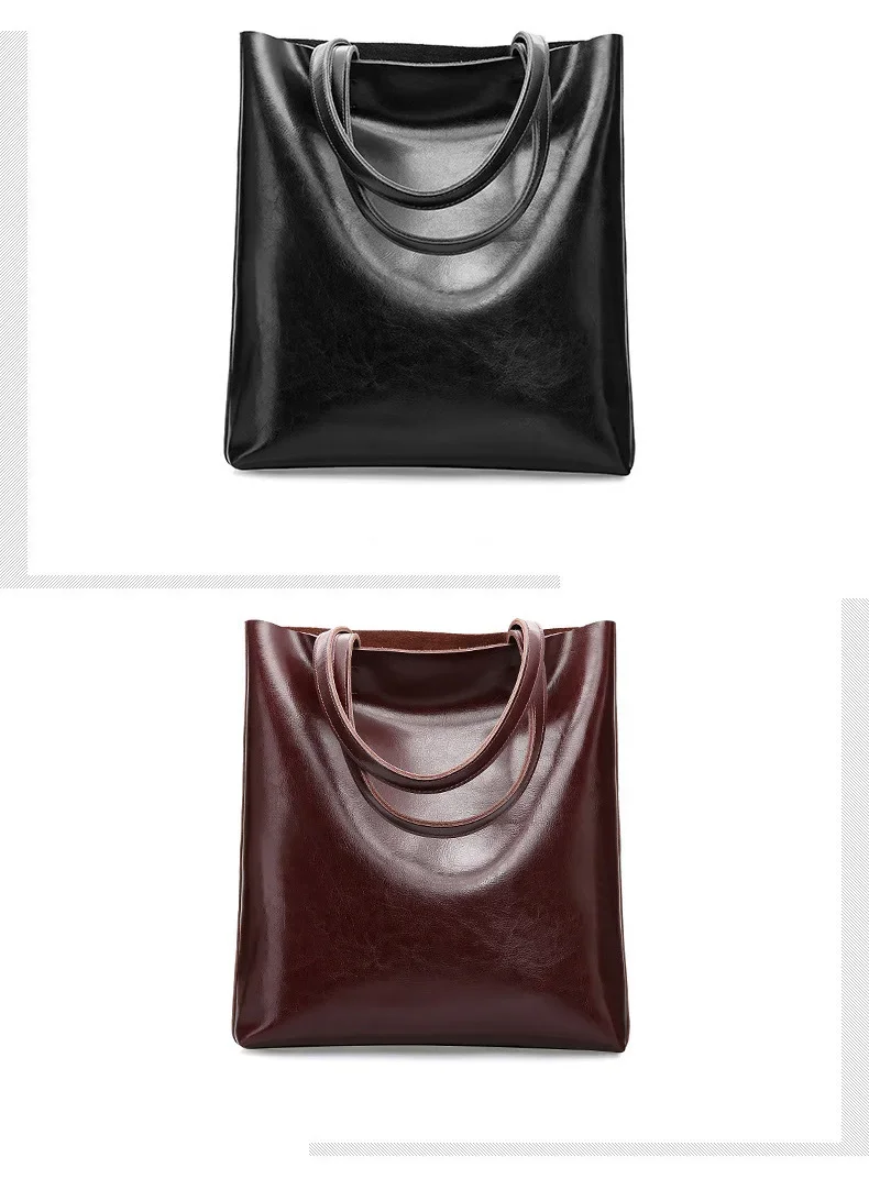 2024 büro Hand Schulter Taschen Für Frauen Tote Kuh Leder Tasche Damen Echtes Leder Handtaschen Große Frauen Tasche Große Vintage Weibliche – Detail 9