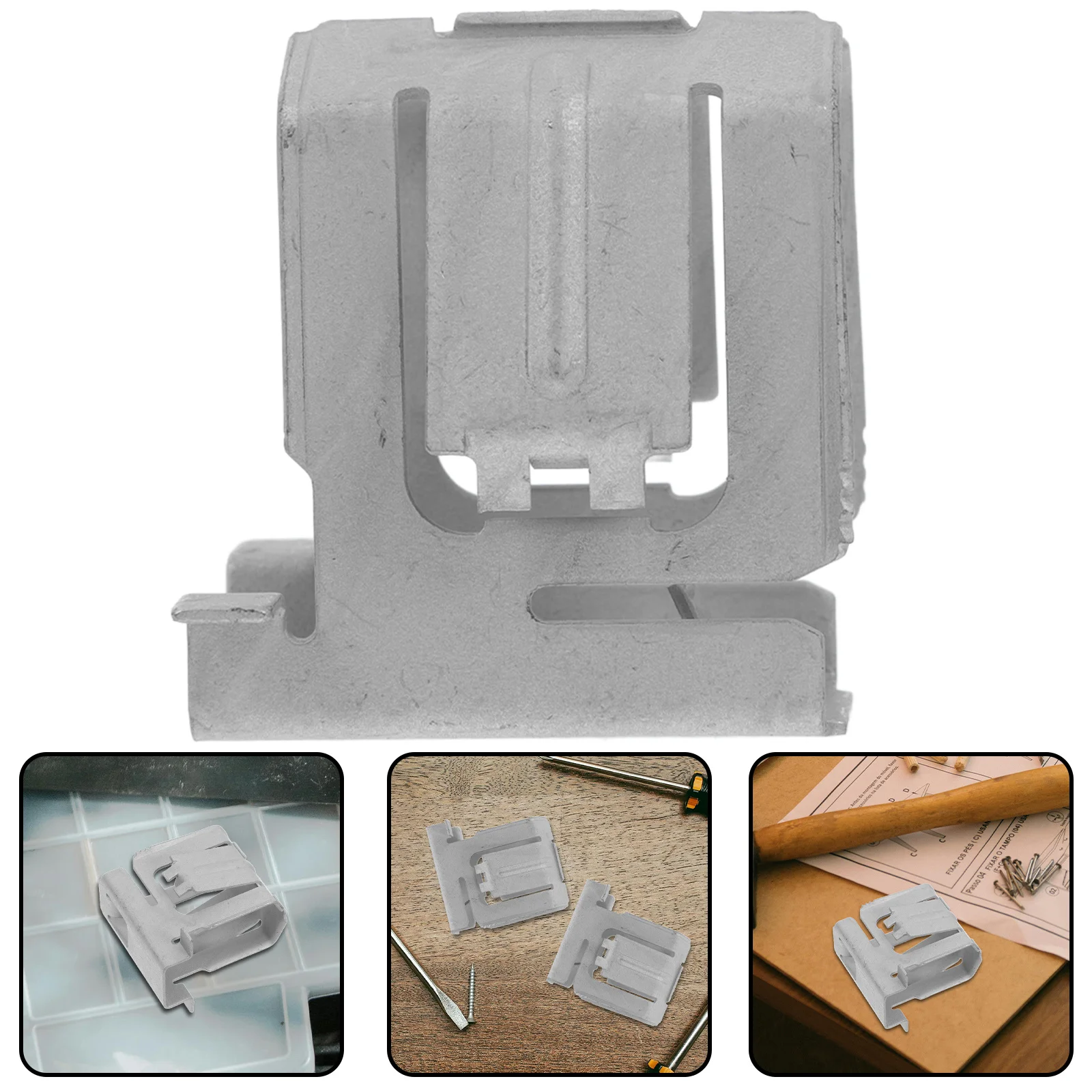 

3Pcs Robust Metal Solar Panel Clip Stainless Steel Mounting Buckle for Setup Versatile Solar Panel Rack Fixed Clamp