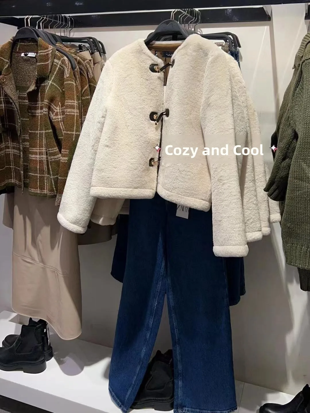 Herfst Winter Nieuwe Collectie vrouwen Warm dubbelzijdig Touw Knoop Lamsbont Fce Lange Sve Jaet Jas Zoete Sle losse Fit