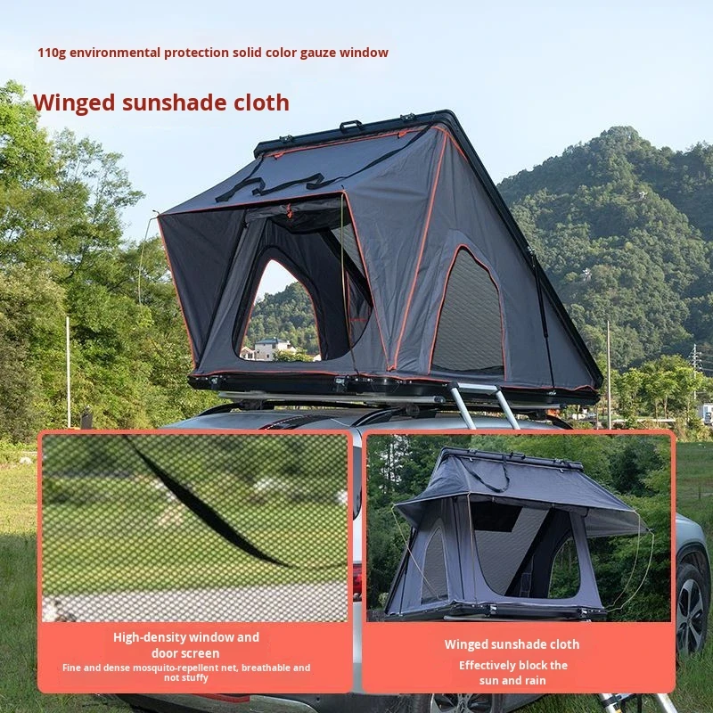 Car Accessories Weatherproof Alloy Hardshell Quick-Open Rooftop Tent Camo Fast Setup for SUV Overlanding