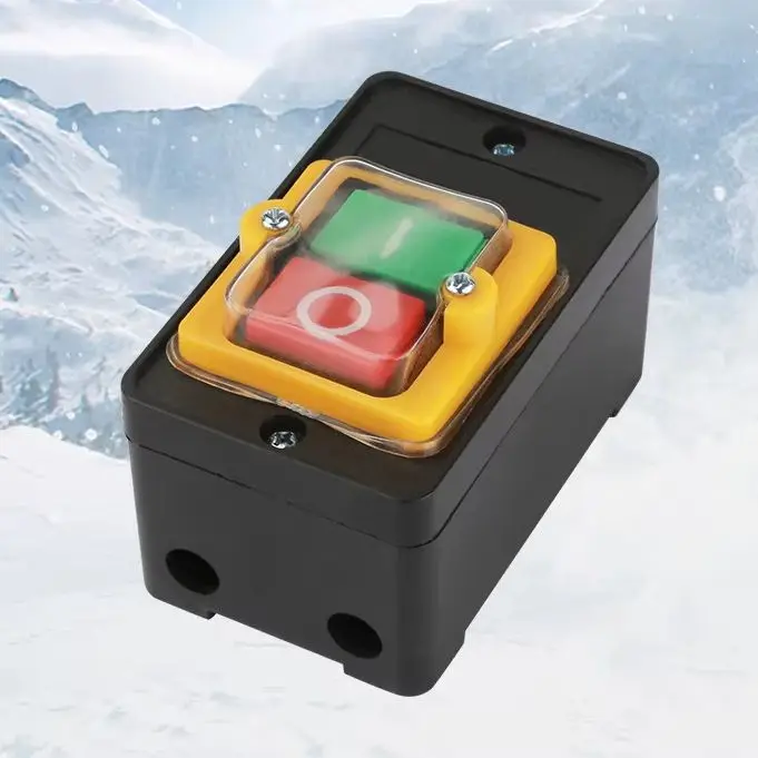 Waterproof Self Reset Momentary Push Button Switch AC220V 380V Control Button For Mechanical Equipment Drilling Machine Operatio