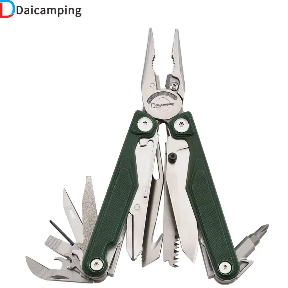 

Daicamping DL7 Titanium G10 Stainless Handle Camping Multi-tools Clamp Folding Knife EDC Multifunctional Hand Multi Tools Pliers