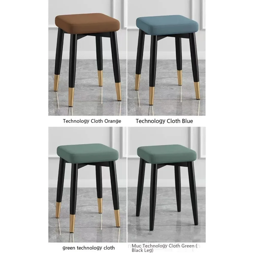 Stackable Dining Stool Light Luxury Dining Table Stool Dining Chairs for Kitchen Home Nordic Modern Restaurant High Square Stool