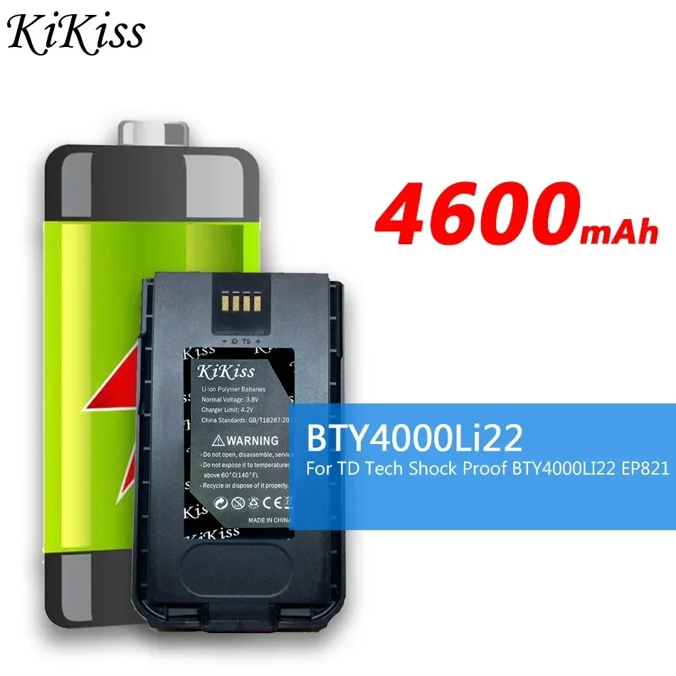 

Fast Charging 4600mAh Walkie - Talkie Battery For TD Tech Shock Proof BTY4000LI22 EP821 Walkie Talkie