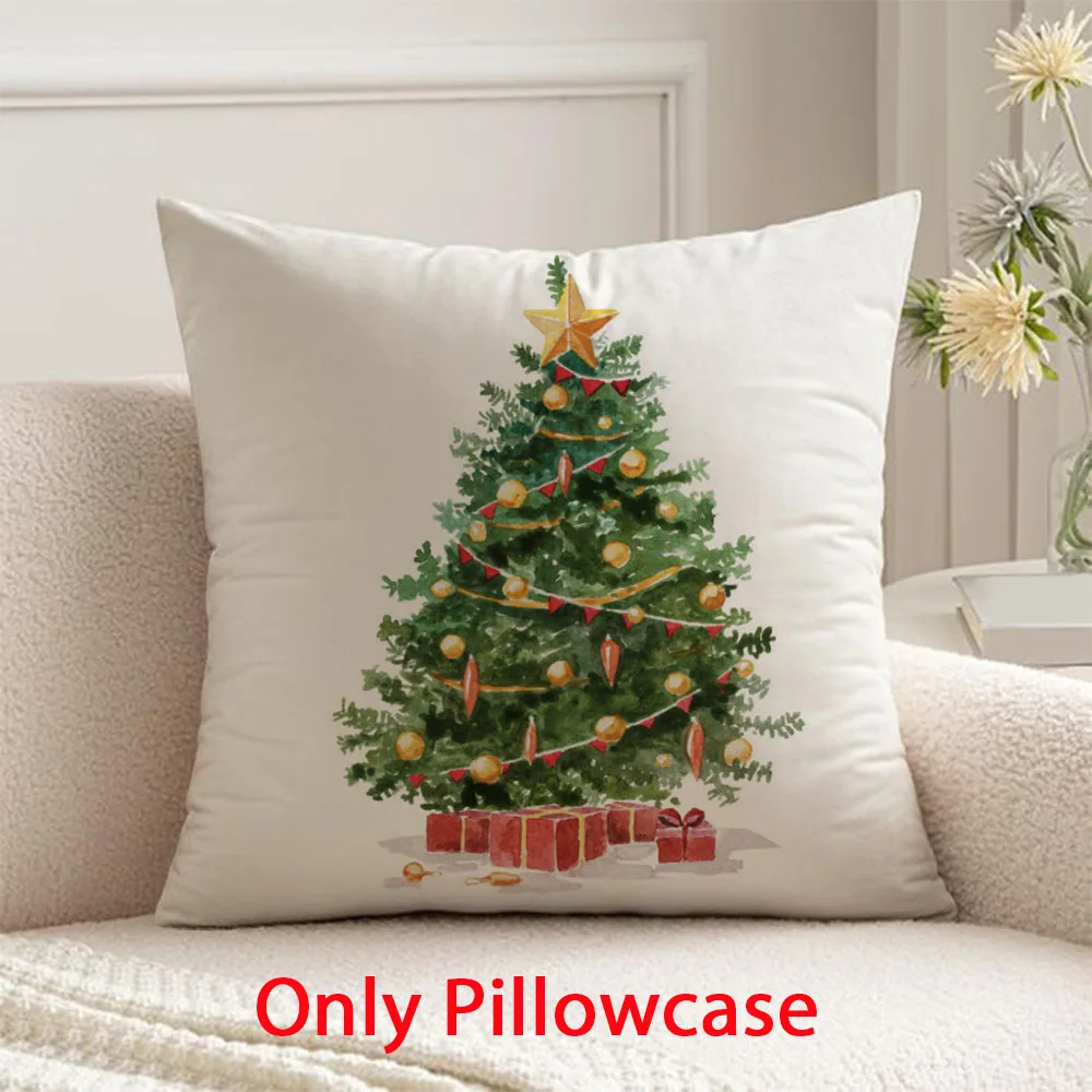 

Christmas Pillow cover fall decorative 45x45 cushions cover for new pillow case winter decorative cushions