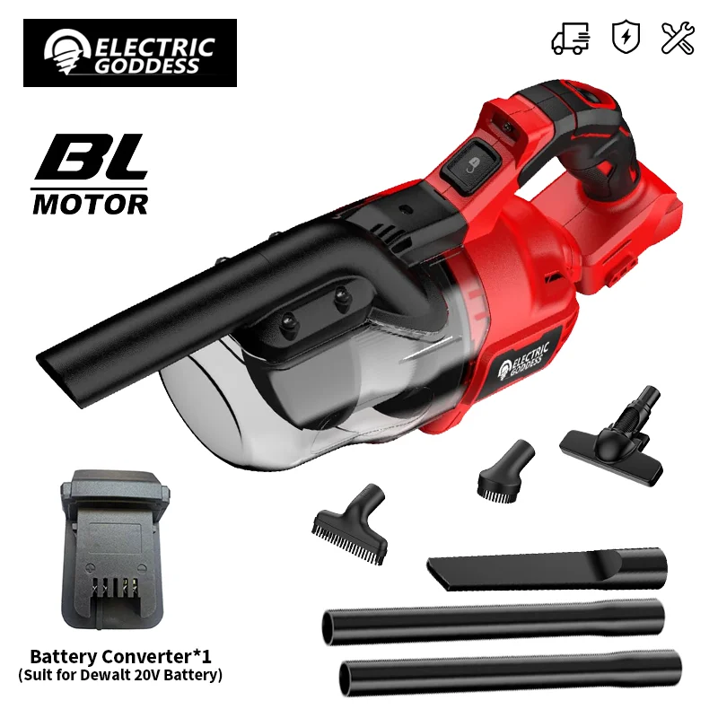 Dea elettrica Cordless Brushless Aspirapolvere portatile Pavimento/Tappeto/Auto/Peli di Animali Domestici Per Milwaukee 20V Batteria ﻿ ﻿ PIN PIN PIN perni