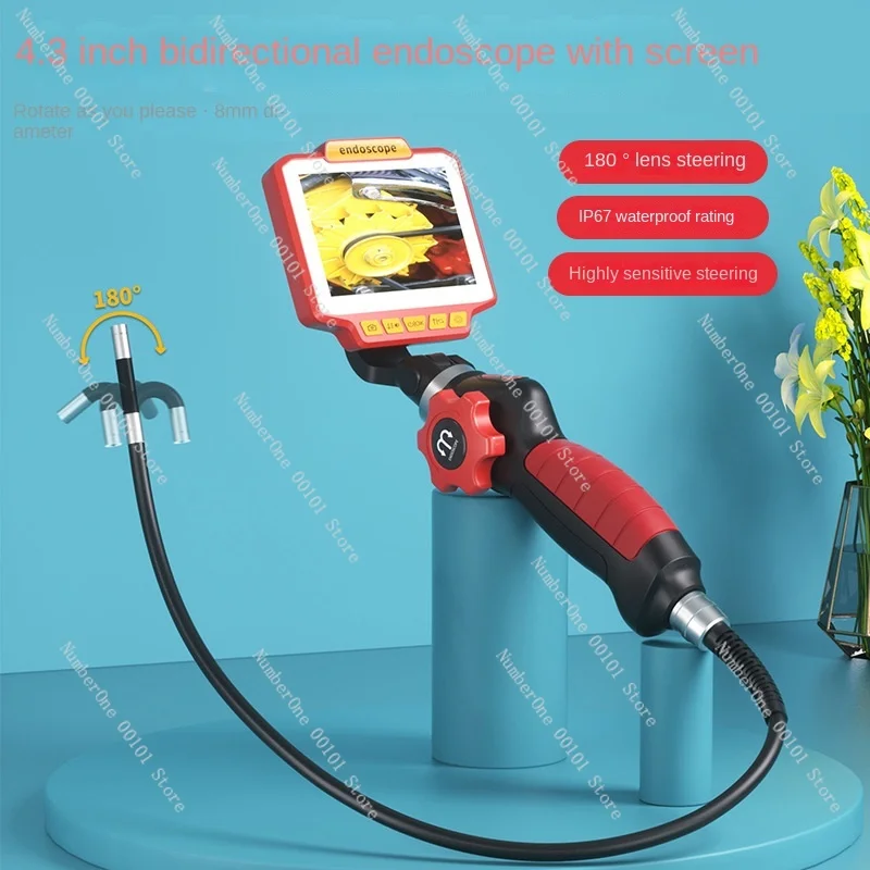 Auto Repair Engine Cylinder Valve Carbon Deposit Industrial Pipe Waterproof and High Temperature Resistant Steering Endoscope