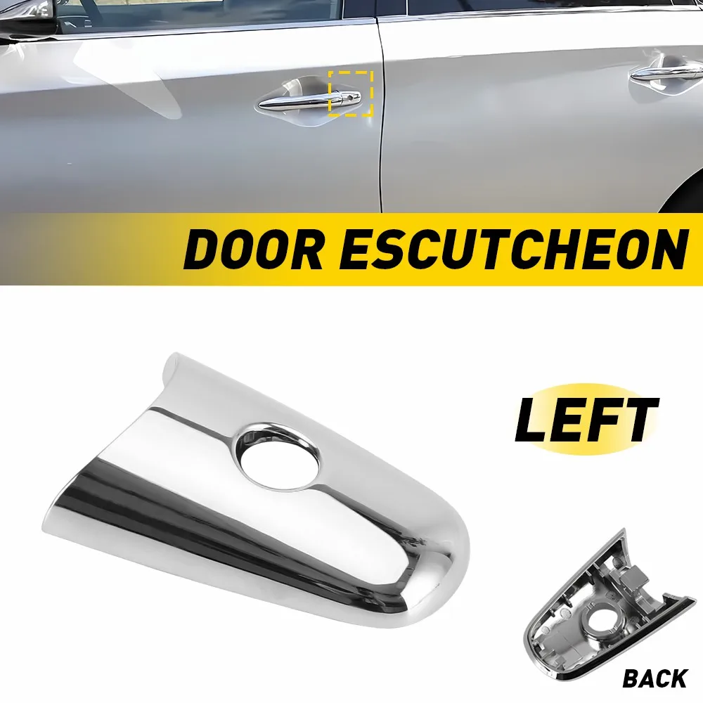 

1Pcs Car Door Handle-Key Cap Cover Bezel Fits For 2013-2016 Infiniti QX60 EX35 M35H Exterior Front Left Replacement Accessories