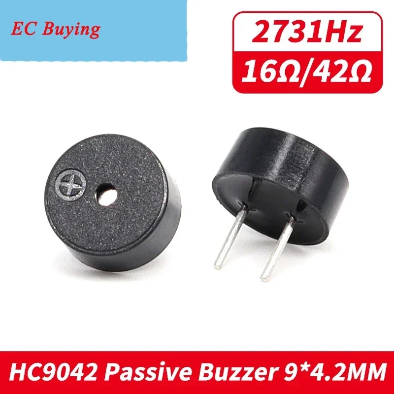 10pcs Passive Buzzer 9042 16ohm 42 Ohms AC 3V 3.3V 9*4.2mm 9x4.2mm 16R Mini Electromagnetic Buzzers For Arduino DIY Electronic