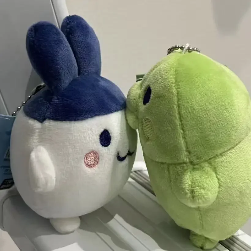 Tamagotchi Anime Mametchi peluche poupée porte-clés Kawaii Mimitchi sac poupée pendentif Kuchipachi dessin animé poupée mignon Girly coeur