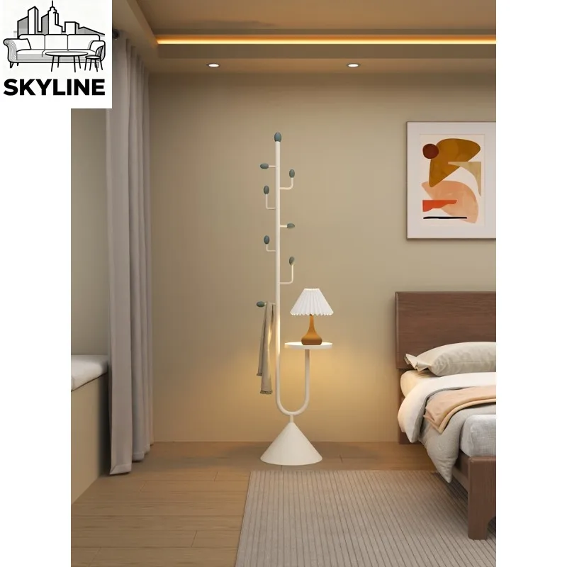 Light Luxury Multifunctional Floor Standing Coat Rack, Space Saving Clothes Hanger for Bedroom & Living Room Entrance