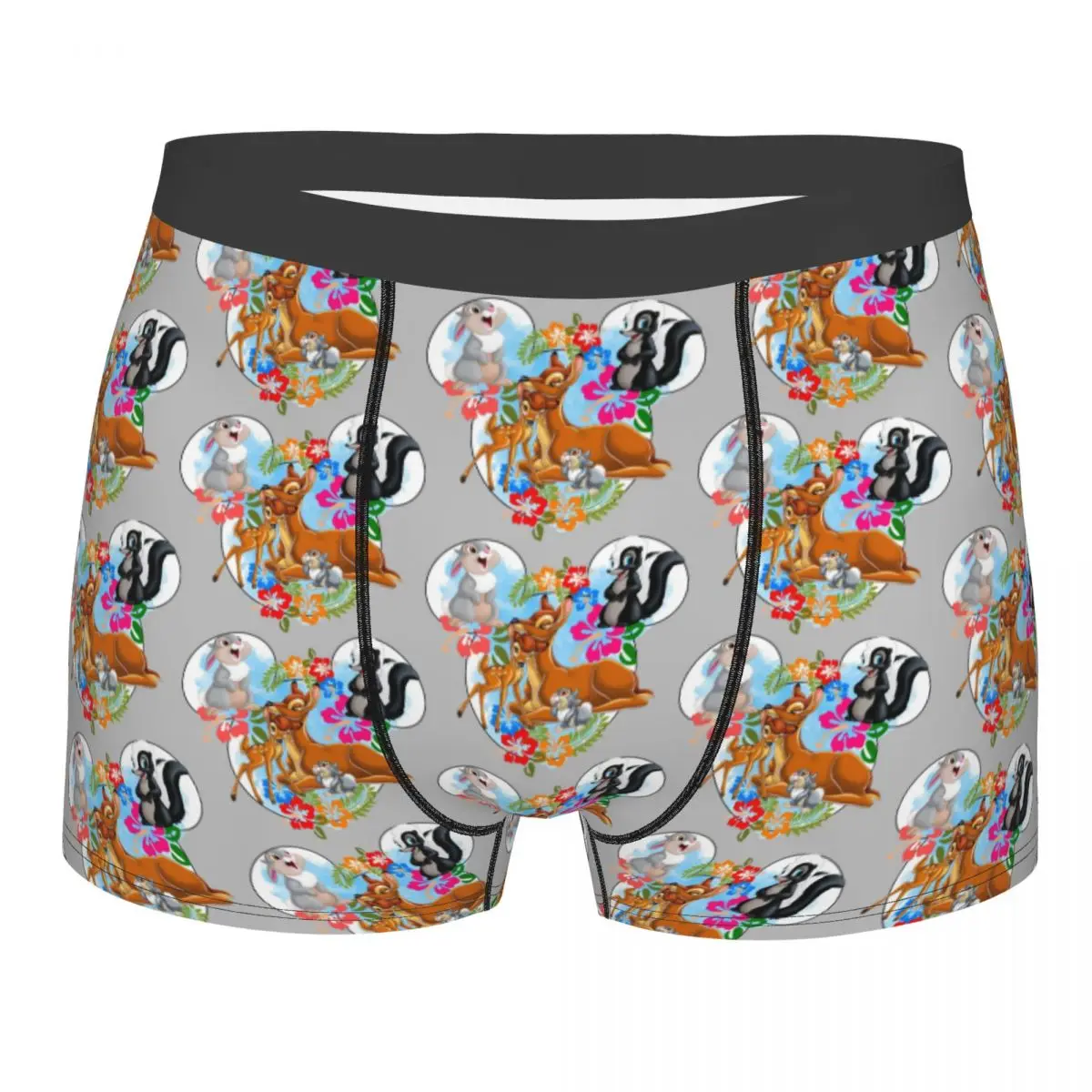 

Custom Bambi Cartoon Boxers Shorts Mens Briefs Underwear Novelty Underpants